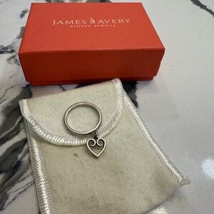 RETIRED Silver Scroll Heart James Avery!